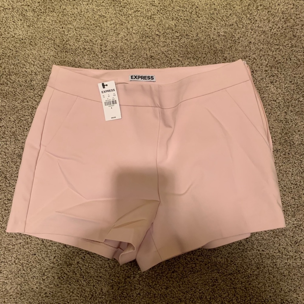 Express Light Pink Shorts
